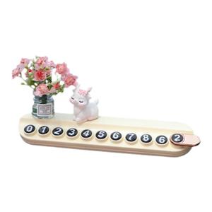 汽车临时停车牌一鹿生花车载数字电话移车挪车显示号码牌车载摆件