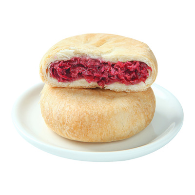 吉庆祥玫瑰鲜花饼盒装10枚云南特产玫瑰饼传统糕点心早餐零食小吃