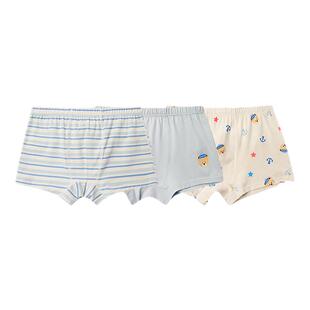 PawinPaw卡通小熊童装26年春夏新款男童短裤内裤三条装舒适柔软