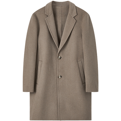 阿尔巴卡双面妮子加厚非羊绒风衣