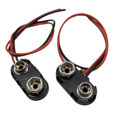 9V电池扣子 I型 塑料硬壳 硬扣 6F22电池连接线 线长15CM