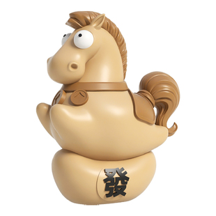 卡通马摆件落地存钱罐大容量储蓄罐只进不出客厅家居装饰乔迁新居