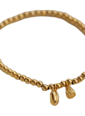 不掉色莲蓬珠珠弹力手链