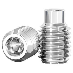 DIN915 304不锈钢凸端紧定内六角螺钉无头螺丝机米顶丝M3M4M5M6M8