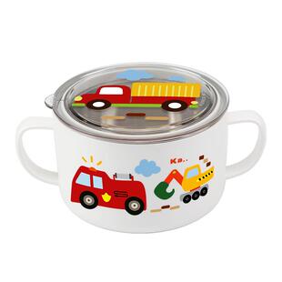 UNZY儿童饭碗小学生专用汤碗316不锈钢碗宝宝辅食碗双耳带手柄碗