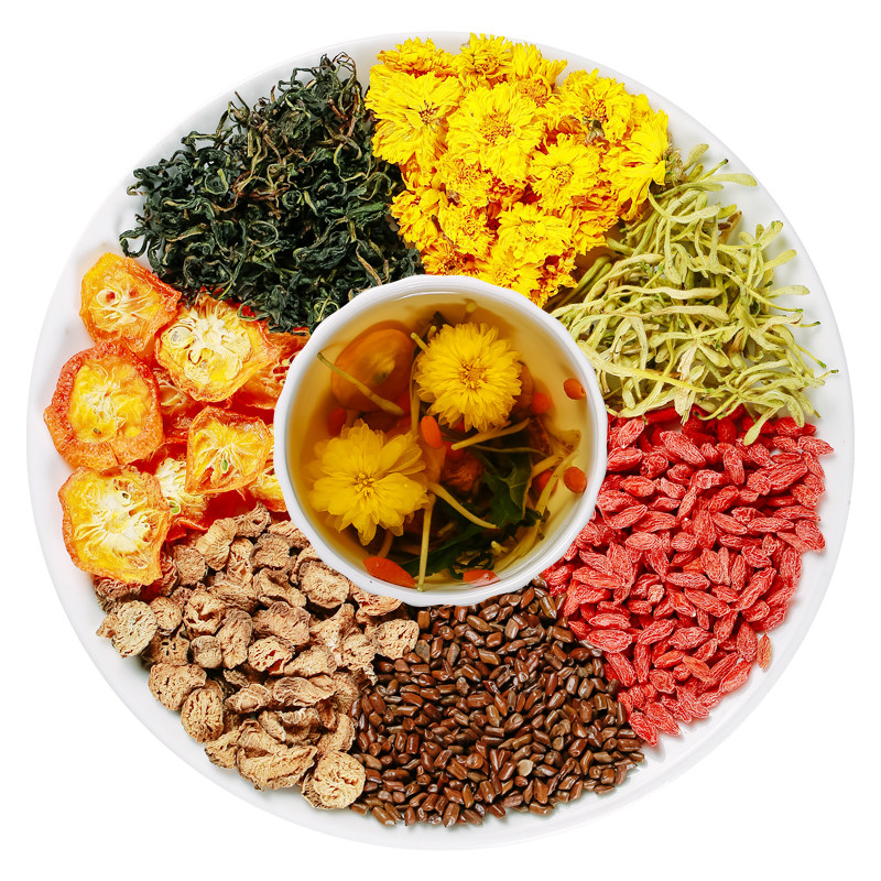 金银花菊花决明子枸杞养生茶男女去火熬夜恢复清旰明目口气正品茶