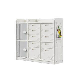 儿童玩具收纳架落地家用婴儿用品喂养台收纳柜宝宝置物整理箱储物