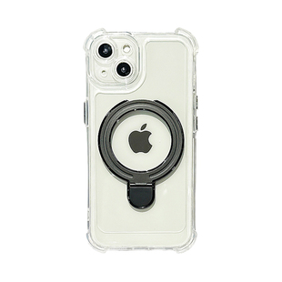适用苹果16promax手机壳iPhone17promax/15/14/13/12/11透明支架壳磁吸14pro气囊防摔15pro保护套13pm男女17p
