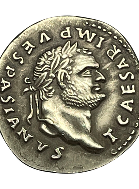 古罗马皇帝韦斯巴芗人像硬币项链