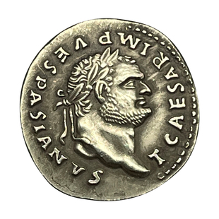 仿古罗马银币镀银纪念币皇帝苇斯巴芗鹰币恺撒提图斯硬币项链打孔