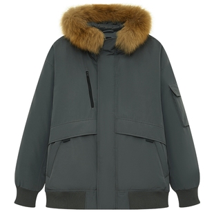 TeenieWeenie小熊男装简约时尚羽绒服冬季潮流短款夹克防水外套男