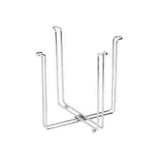 霜山304不锈钢折叠垃圾架厨房台面水槽塑料袋支架多功能沥水杯架