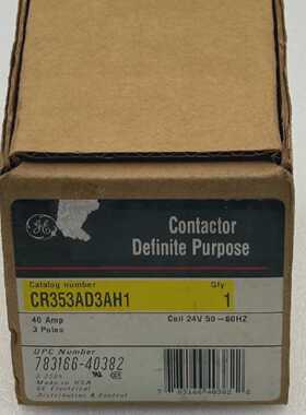 GE Electrical CR353AD3AH1 Magnetic Contactor 40A 3P Coil 24V