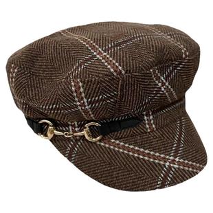 出口日本女式日系时尚休闲百搭帅气休息邮差帽报童帽短檐鸭舌帽