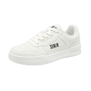 Semir男鞋小白鞋男款2025新款秋冬新款透气百搭厚底板鞋