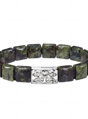 AWNL禅宗青木龙血石男士手链
