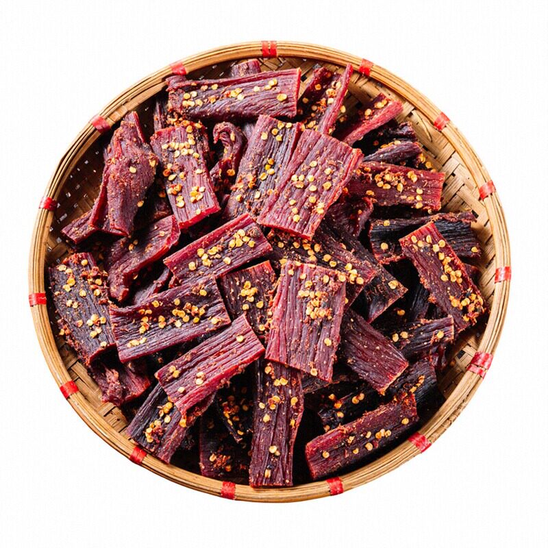 风干牦牛肉干云南香格里拉丽江特产麻辣手撕牛干巴袋装零食500g