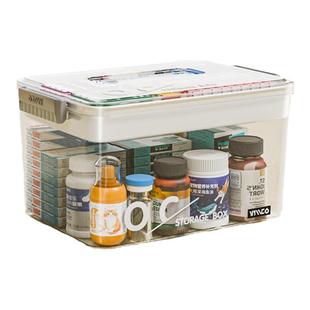 医药箱家庭装家用大号透明大容量多层药物药品收纳盒医疗急救药盒