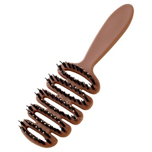 松塔猪鬃梳护发按摩头皮蓬松颅顶神器不打结顺发护发女士排骨梳子