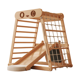 少年与树儿童攀爬架小户型客厅用滑滑梯画板秋千吊环室内运动攀爬