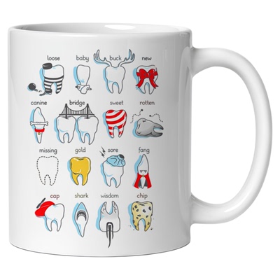 牙科趣味陶瓷马克杯水杯