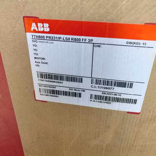 配件ABB塑壳断路器T7H800 PR231/P-LSI R80议价