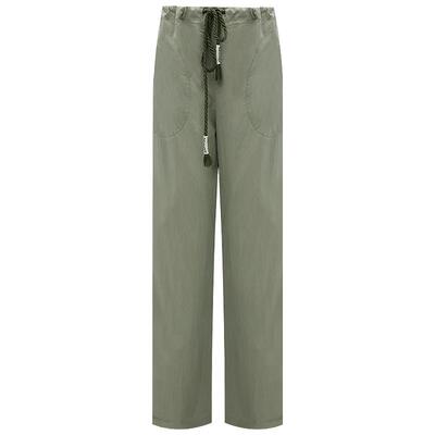 COCOBELLA设计感字母抽绳工装裤