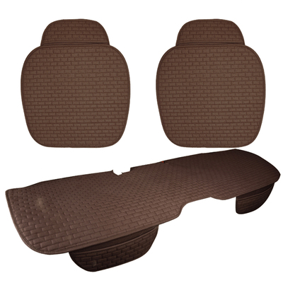 夏季汽车坐垫亚麻凉垫薄款座套四季通用单片座垫高级感轻奢车坐垫