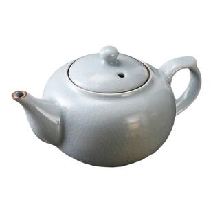 【汝窑茶壶】陶瓷单壶创意小茶壶开片可养汝瓷功夫茶具泡茶壶家用