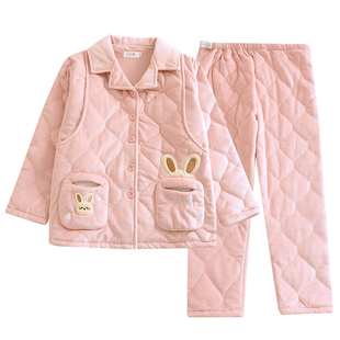 冬季月子服12月份孕妇睡衣产妇哺乳衣家居服加绒加厚冬天产后