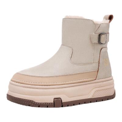 星期六厚底雪地靴女2025冬新款