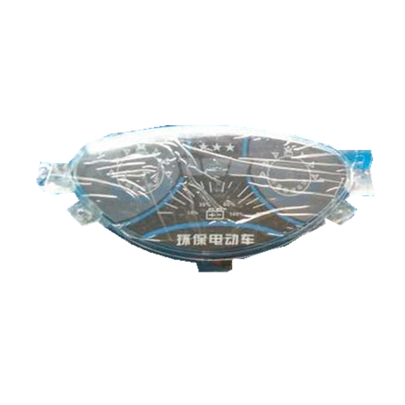 电动车仪表 简易款表盘 码表带电量显示 48v60v通用前LED仪表盘