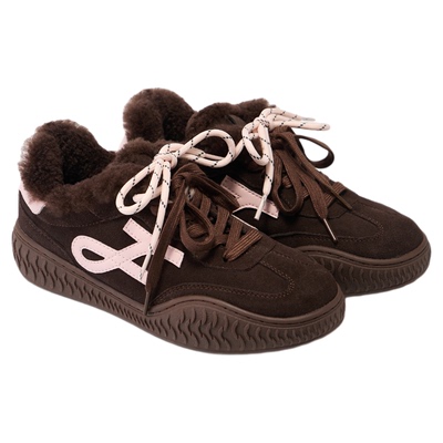 fed加绒德训鞋冬季新款女鞋时尚休闲鞋厚底阿甘鞋女款S1018-ZC273