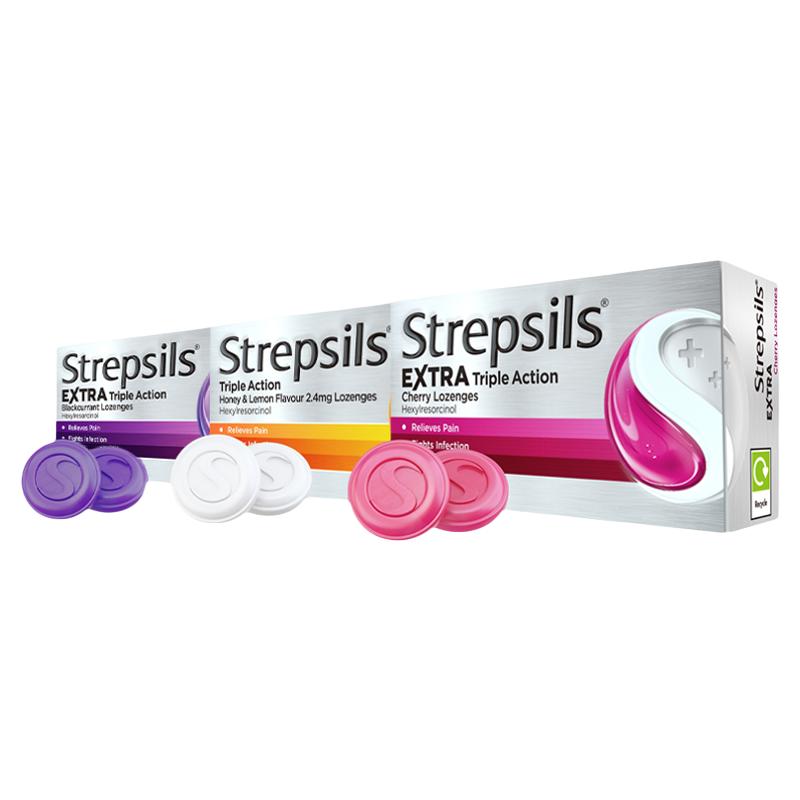 Strepsils使立消润喉糖国际感冒咳嗽用药