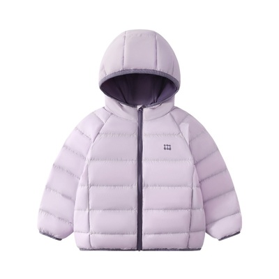 植木童装 儿童轻薄羽绒服 2025冬新款撞色中大童加厚男女童羽绒服