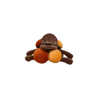 高颅毛毛球小号抓夹前额头顶发卡