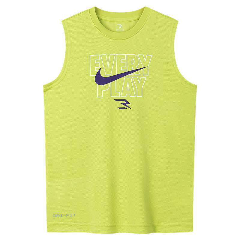 Nike 3brand儿童套装男童夏季背心T恤短裤两件套运动装N32522332