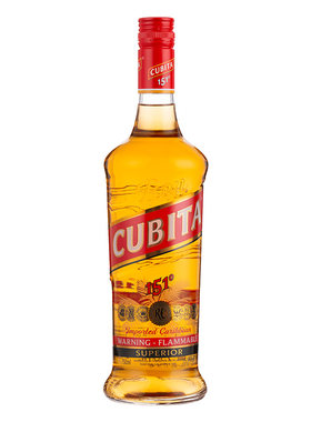 正品洋酒cubita美国古贝塔151