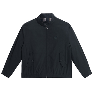 太平鸟男装 行政夹克秋新款宽松通勤教练茄克立领哈林顿质感外套