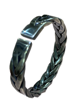 弘霞客时尚风女足银做旧手镯银饰