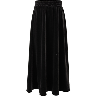 【2种裙长】娅丽达丝绒半身裙女