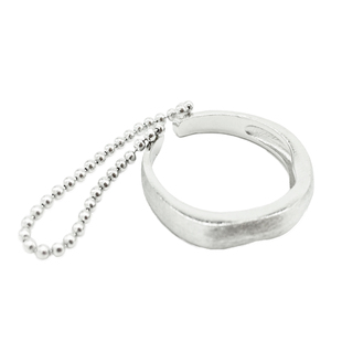 星球沦陷/925纯银小众开口链条双层戒指可调ins简约冷淡男女