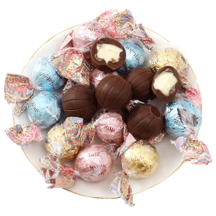 牛奶夹心巧克力喜糖结婚糖果批发休闲年货小零食散装(代可可脂)