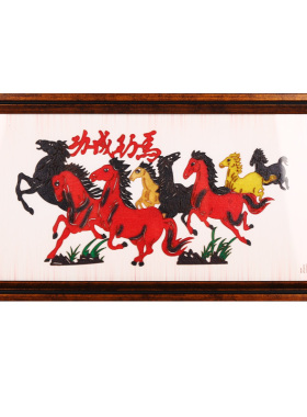 陕西皮影装饰画陕西旅游纪念品