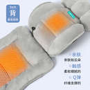 USB加热坐垫办公室久坐保暖石墨烯电热护腰靠背一体座椅靠垫椅垫