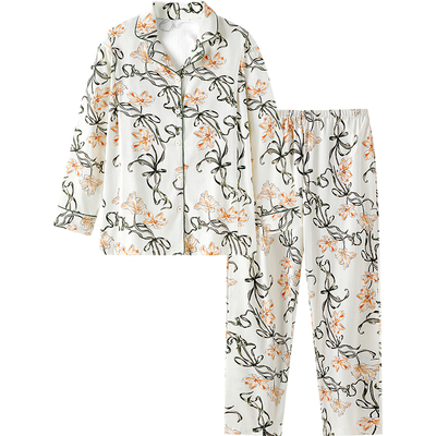 英氏孕妇哺乳睡衣纯棉春秋薄款