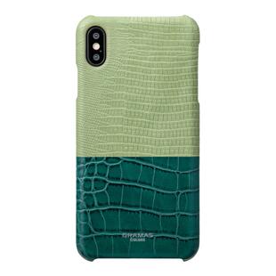 日本GRAMAS适用 iPhoneX/XsMax撞色皮革苹果11ProMax创意手机壳潮