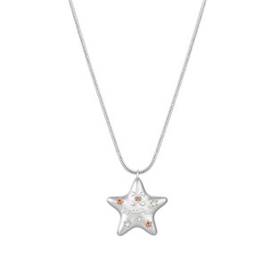 RecoPan重塑未来/满天星磨砂小众设计感百搭钛钢高保色项链锁骨链