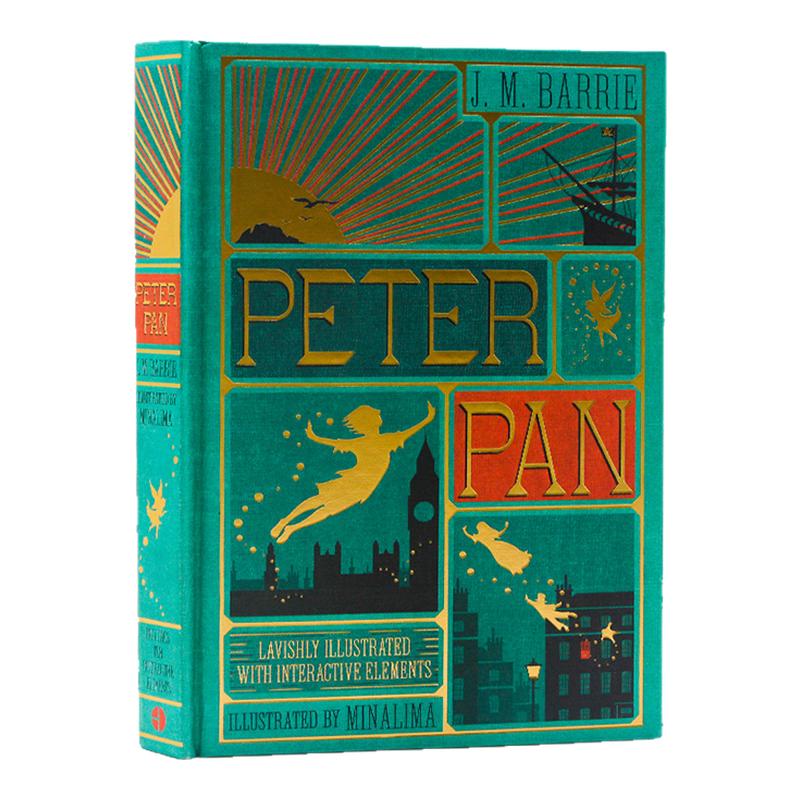 Minalima手工立体书 彼得潘小飞侠 Peter Pan 英文原版 全彩复刻机关书插图版 儿童文学经典童话故事 英语启蒙故事书 精装收藏版