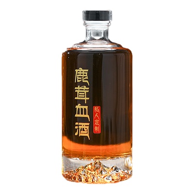 高档玻璃养生酒瓶定制